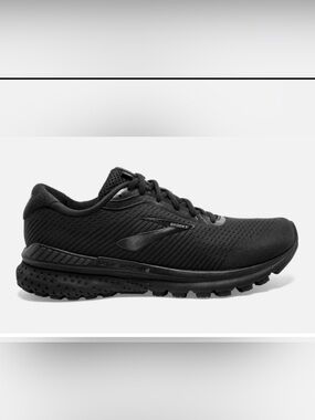Brooks Men's All-Black Lightweight Mesh Running Shoes